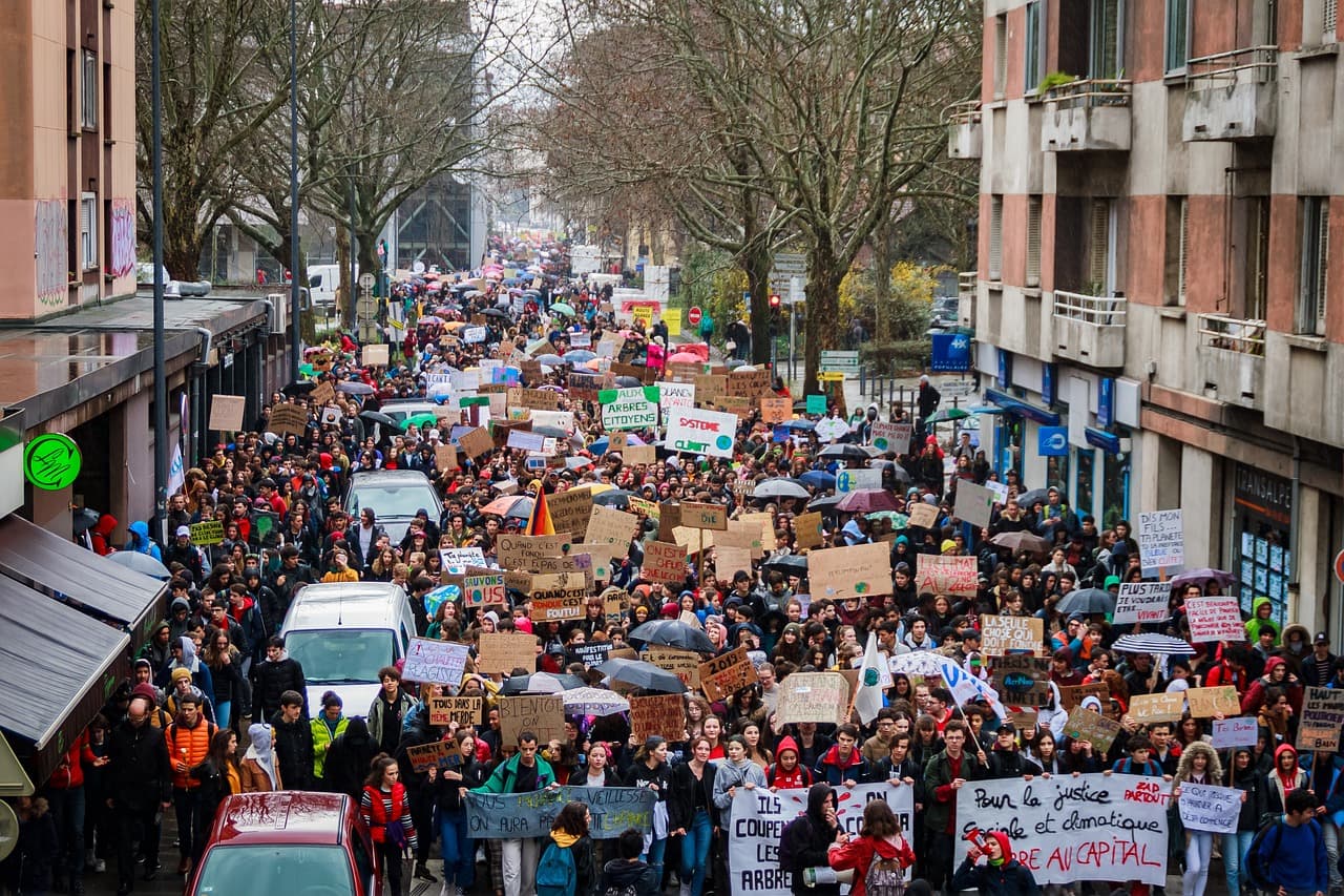 France protests live: tens of thousands march over cost of living as clashes hit several cities